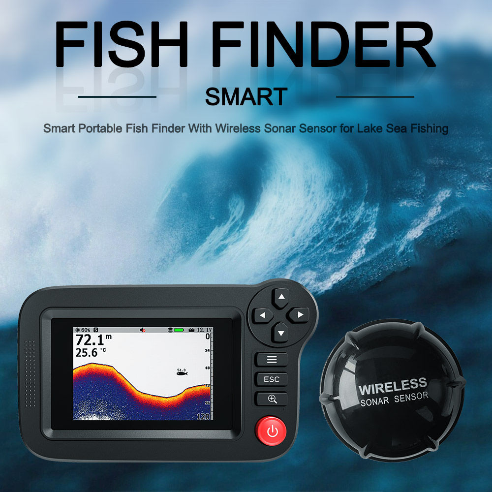 Smart Fish Finder - Portable F - Fishing Depth Finder review and price