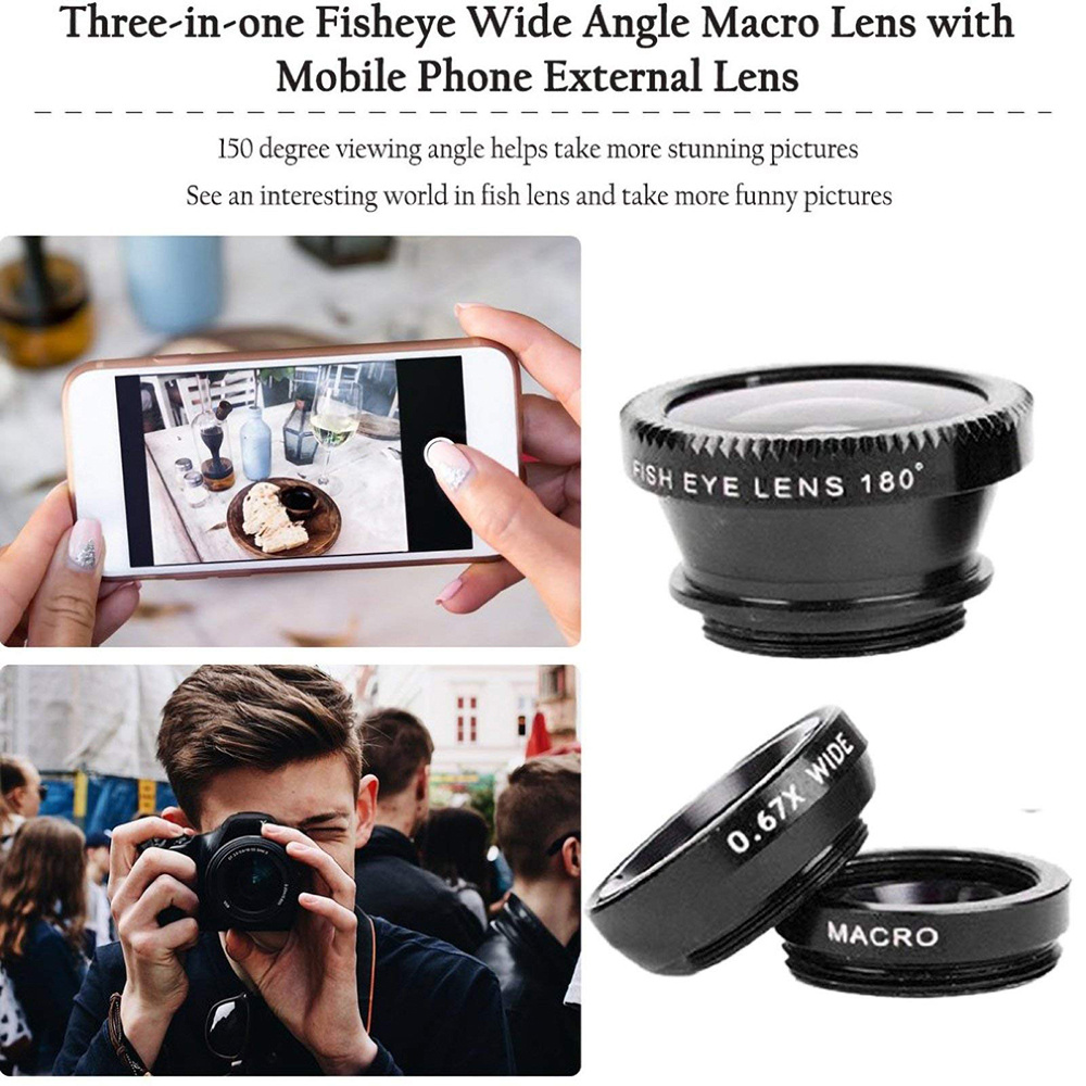Universal 3 in 1 Fish Eye Lens - Fishing Camera review and price