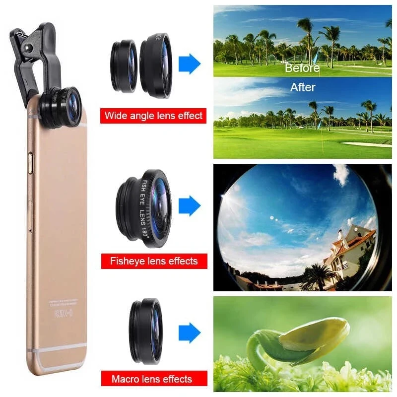 3 In 1 Fisheye Phone Lens 0.67 - Fishing Camera review and price