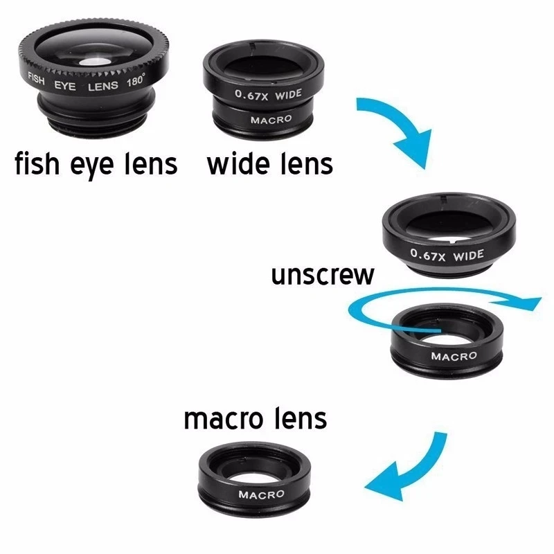 3 In 1 Fisheye Phone Lens 0.67 - Fishing Camera review and price