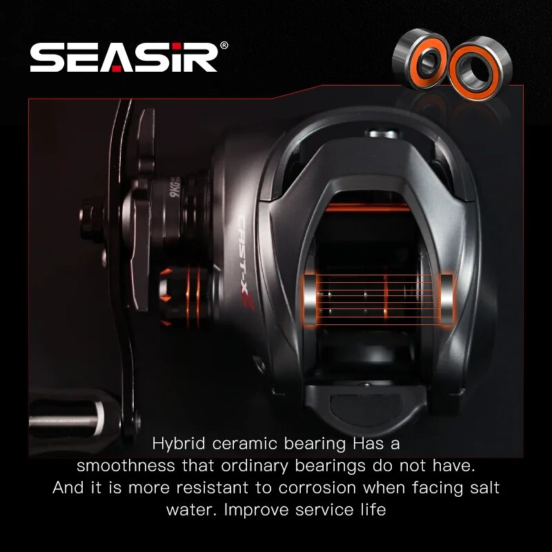 SEASIR Cast X2 Baitcasting Ree - Kastking Reel Zephyr review and price